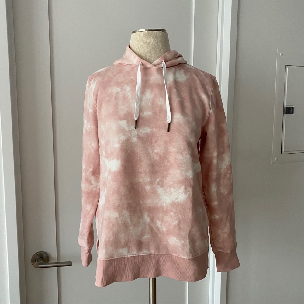 Old Navy Pink Tie Dye Hoodie Sweatshirt sz Small - Picture 1 of 4